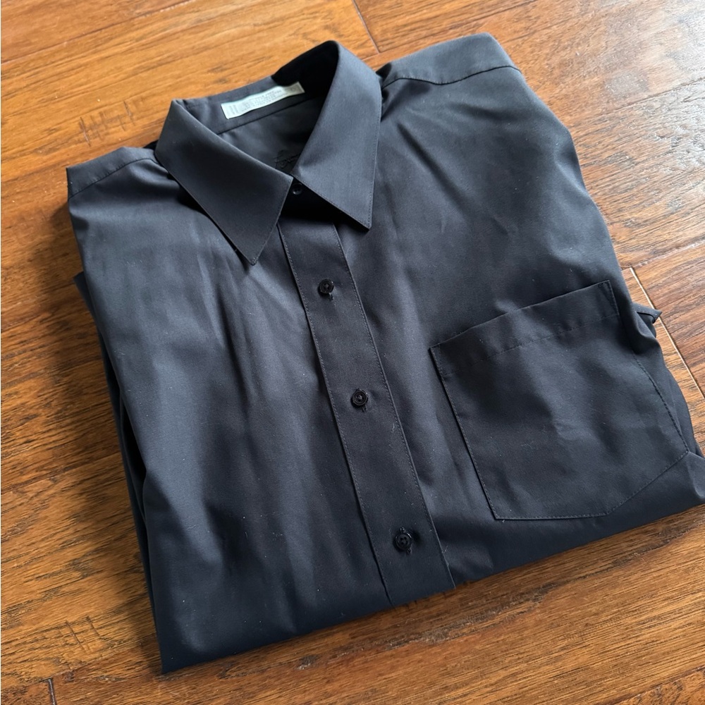 Foxcroft Black Button Shirt - Picture 4 of 8
